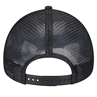 Casquette ajustable New Era noire/rouge pour homme Atlanta Hawks Tip Off A-Frame Trucker 9FORTY