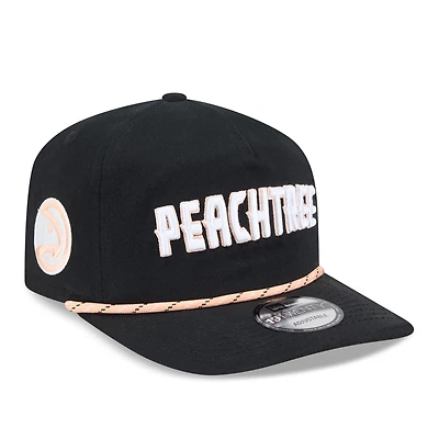 Casquette ajustable New Era Atlanta Hawks City Edition 2025/26 pour homme, noire, modèle 19TWENTY