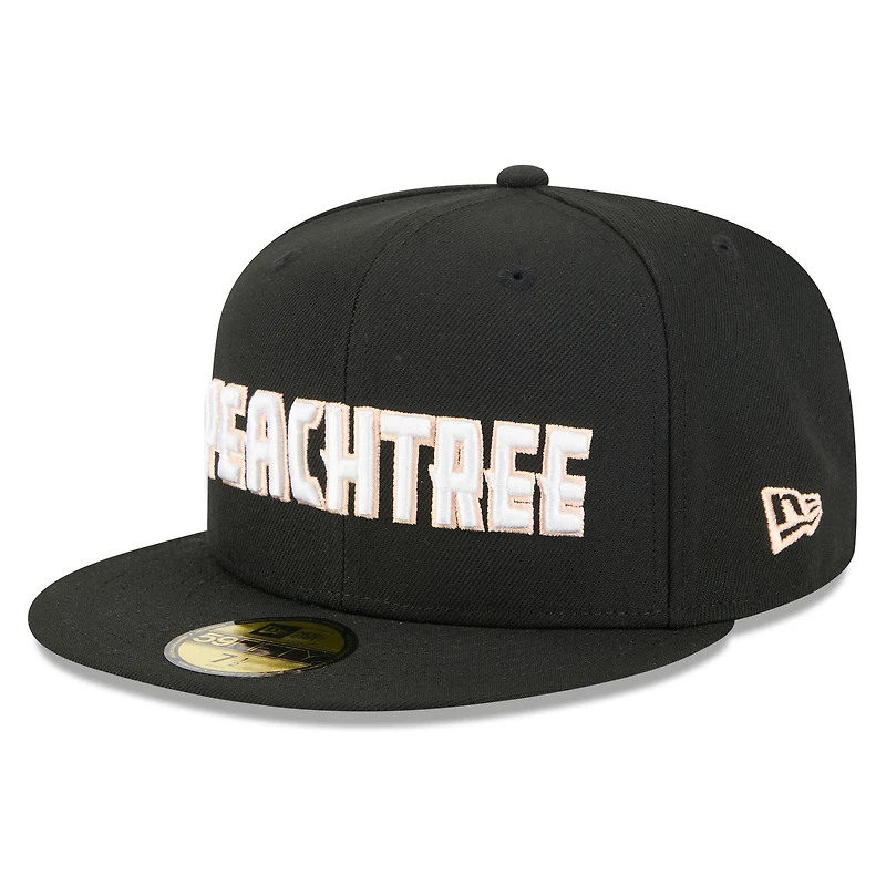 Casquette ajustée New Era Atlanta Hawks 2025/26 City Edition 59FIFTY noire pour homme