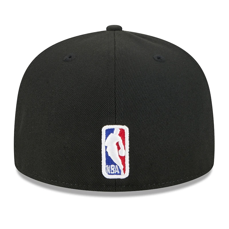Casquette ajustée New Era Atlanta Hawks 2025/26 City Edition 59FIFTY noire pour homme