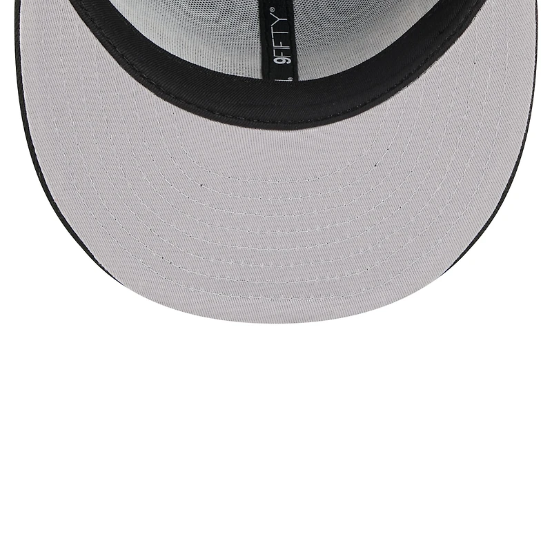 Casquette snapback New Era Atlanta Hawks 2025/26 City Edition 9FIFTY noire pour homme