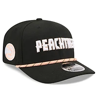 Casquette ajustable New Era Atlanta Hawks 2025/26 City Edition 9SEVENTY noire pour homme