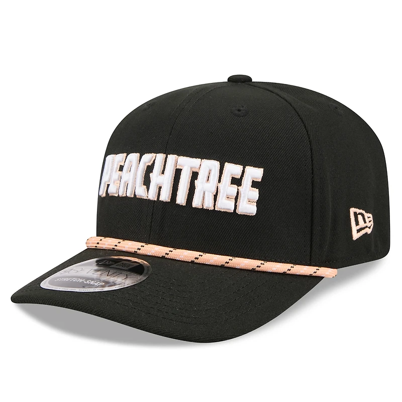 Men's New Era Black Atlanta Hawks 2025/26 City Edition 9SEVENTY Adjustable Hat