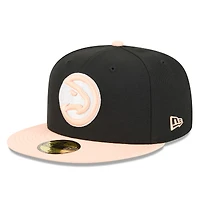 Men's New Era Black Atlanta Hawks 2025/26 City Edition Alternate 59FIFTY Fitted Hat