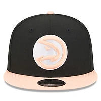 Casquette snapback New Era Atlanta Hawks City Edition Alternate 9FIFTY noire pour homme