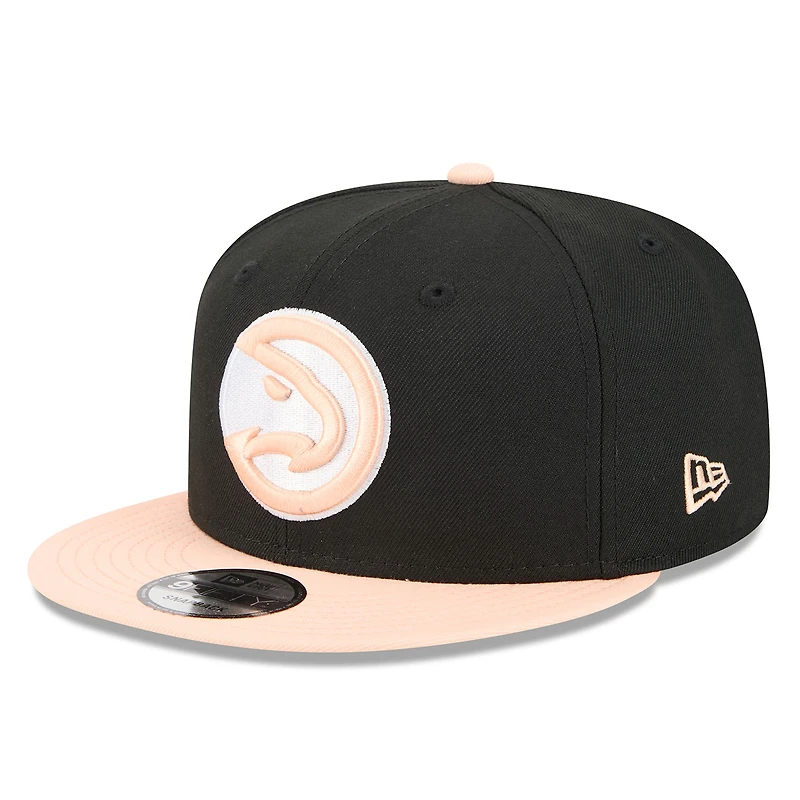 Men's New Era Black Atlanta Hawks 2025/26 City Edition Alternate 9FIFTY Snapback Hat