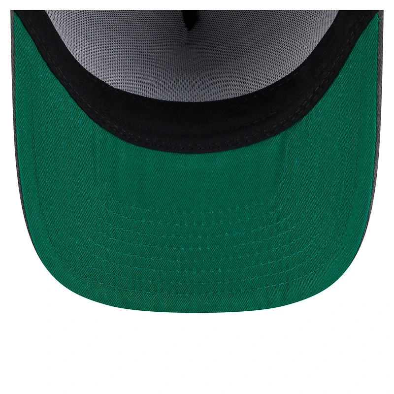 Casquette snapback pré-courbée 9FIFTY des Atlanta Hawks de New Era pour homme, couleur anthracite
