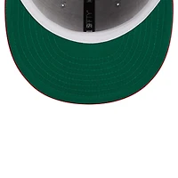 Men's New Era Gray/Red Atlanta Hawks Tip-Off Two-Tone 59FIFTY Fitted Hat