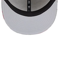 Men's New Era Gray Atlanta Hawks Active Color Camo Visor 59FIFTY Fitted Hat