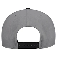 Men's New Era  Gray Atlanta Hawks Core Logo Storm Gray Two-Tone 9FIFTY Snapback Hat