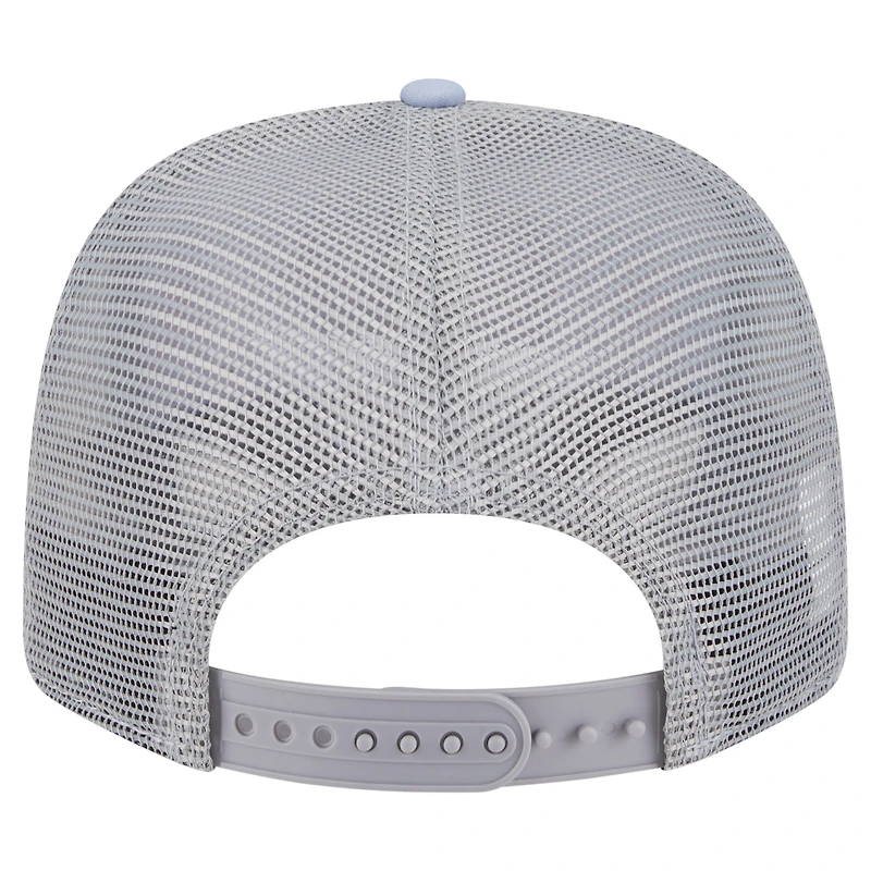 Casquette extensible à bouton-pression New Era bleu clair/gris Atlanta Hawks Adventure Aloha Pattern 9SEVENTY pour homme