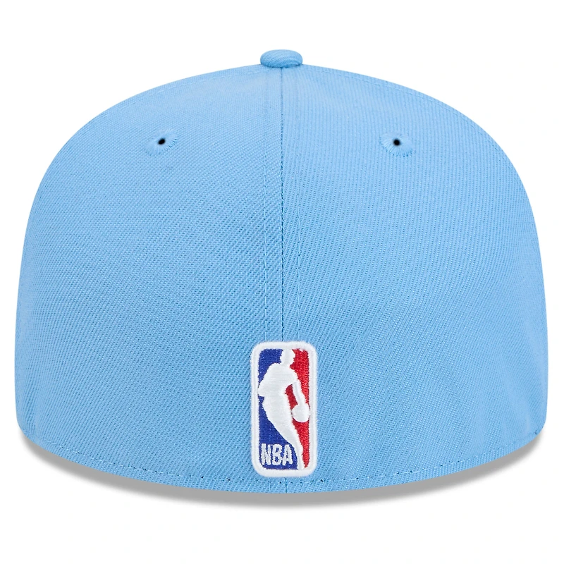 Casquette ajustée New Era bleu clair Atlanta Hawks 2024/25 City Edition Alternate 59FIFTY pour homme