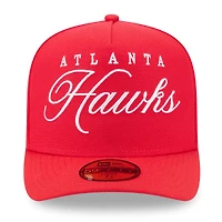 Men's New Era Red Atlanta Hawks 2025 NBA Draft A-Frame 59FIFTY Fitted Hat
