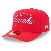 Casquette ajustée New Era 59FIFTY rouge Atlanta Hawks NBA Draft 2025 pour homme
