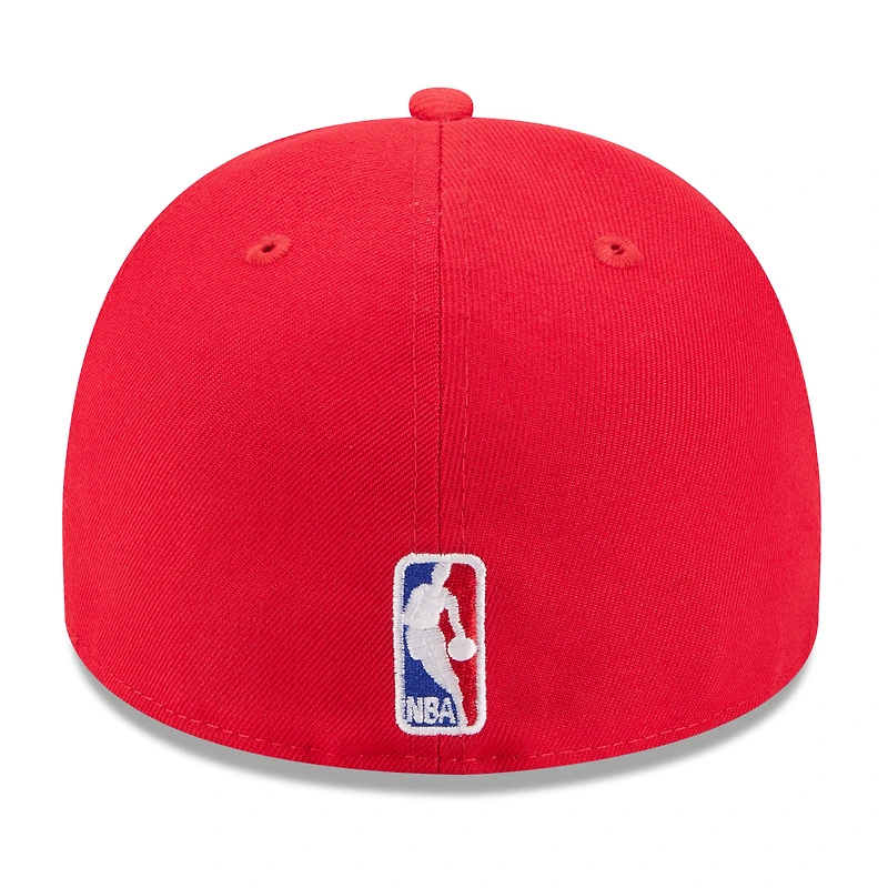 Men's New Era Red Atlanta Hawks 2025 NBA Draft A-Frame 59FIFTY Fitted Hat