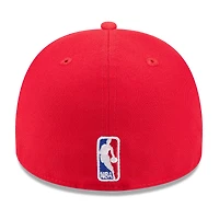 Men's New Era Red Atlanta Hawks 2025 NBA Draft A-Frame 59FIFTY Fitted Hat