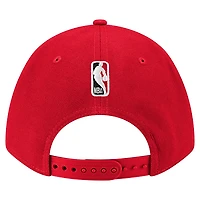 Casquette ajustable New Era rouge Atlanta Hawks 9FORTY Stock M-Crown pour homme