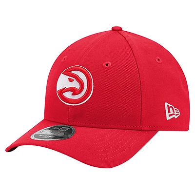 Men's New Era Red Atlanta Hawks 9FORTY Stock M-Crown Adjustable Hat