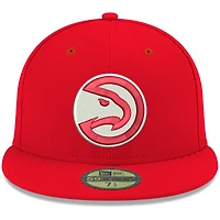 Men's New Era Red Atlanta Hawks Official Team Color 59FIFTY Fitted Hat