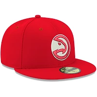 Casquette ajustée 59FIFTY pour homme, rouge, Atlanta Hawks, couleur officielle de l'équipe New Era