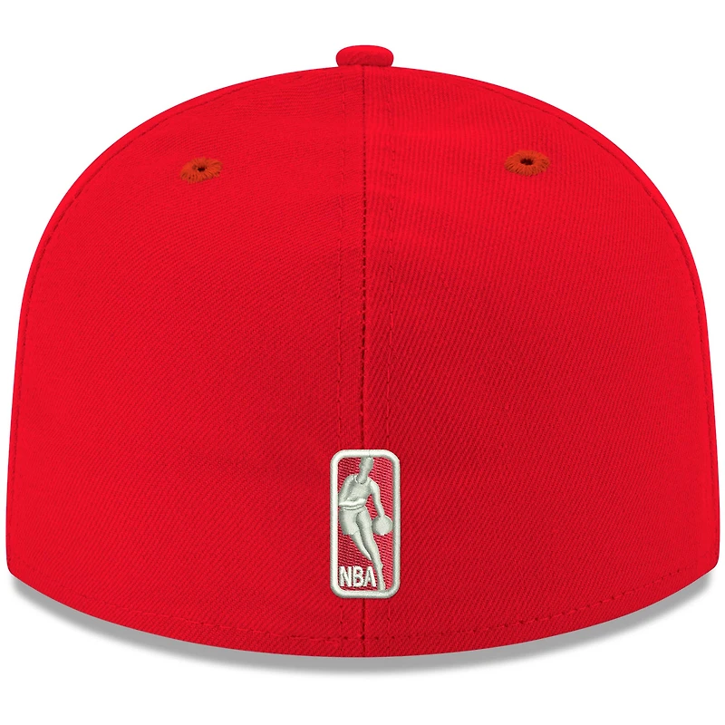 Casquette ajustée 59FIFTY pour homme, rouge, Atlanta Hawks, couleur officielle de l'équipe New Era