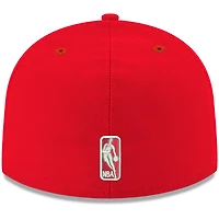 Casquette ajustée 59FIFTY pour homme, rouge, Atlanta Hawks, couleur officielle de l'équipe New Era