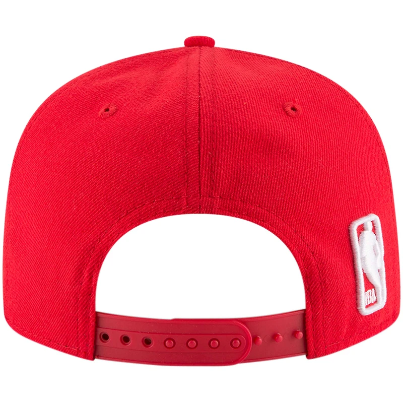 Casquette Snapback 9FIFTY couleur officielle de l'équipe des Atlanta Hawks New Era pour hommes, rouge