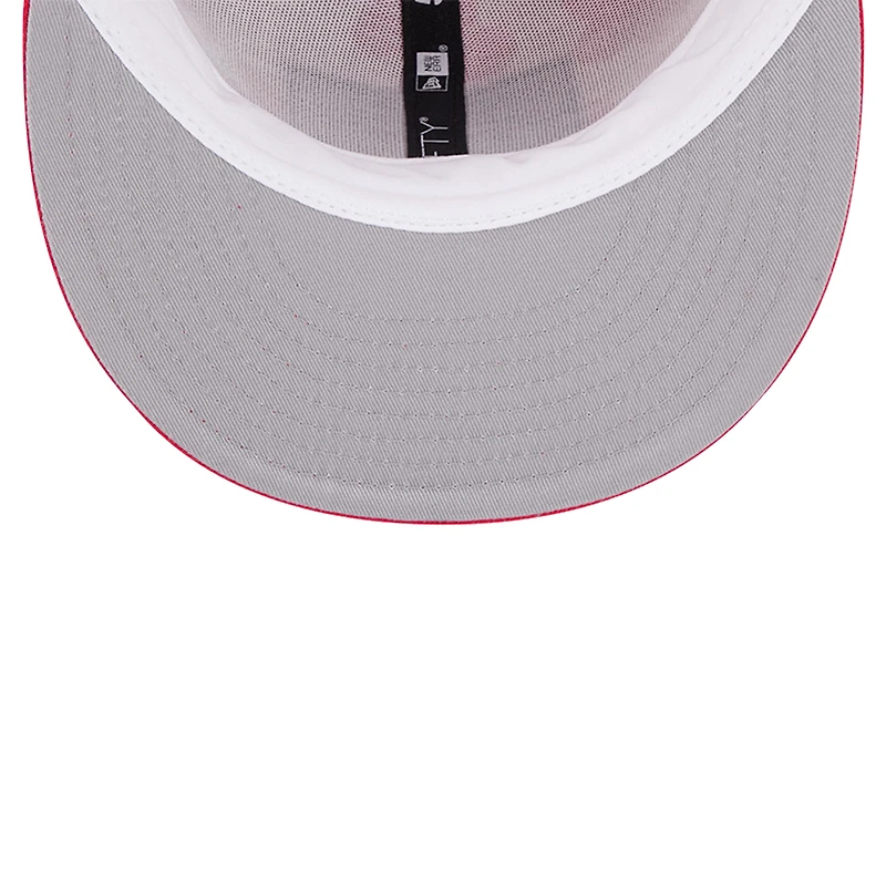Men's New Era Red Atlanta Hawks Palm Fronds 2-Tone 59FIFTY Fitted Hat