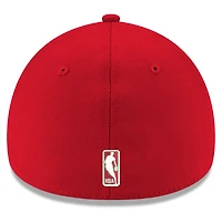 Casquette 39THIRTY Flex New Era Atlanta Hawks Team Classic rouge pour homme