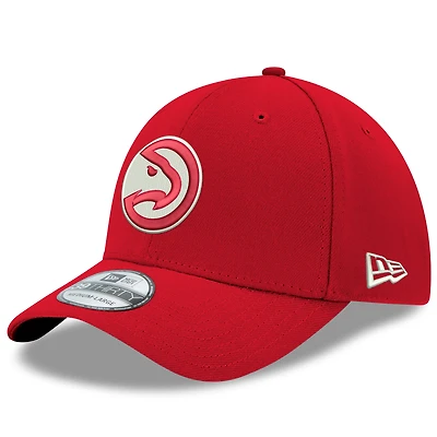 Casquette New Era rouge Atlanta Hawks Team Classic 39THIRTY Flex pour homme