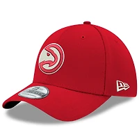 Casquette New Era rouge Atlanta Hawks Team Classic 39THIRTY Flex pour homme