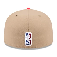 Men's New Era Tan/Red Atlanta Hawks 2024 NBA Draft 59FIFTY Fitted Hat