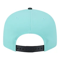 Men's New Era Turquoise/Charcoal Atlanta Hawks Color Pack Two-Tone 9FIFTY Snapback Hat