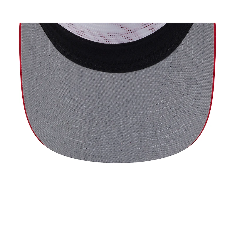 Men's New Era White/Red Atlanta Hawks 2025 NBA Draft On-Stage Nylon 19TWENTY Adjustable Hat