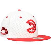 Men's New Era White/Red Atlanta Hawks Throwback 2Tone 59FIFTY Fitted Hat