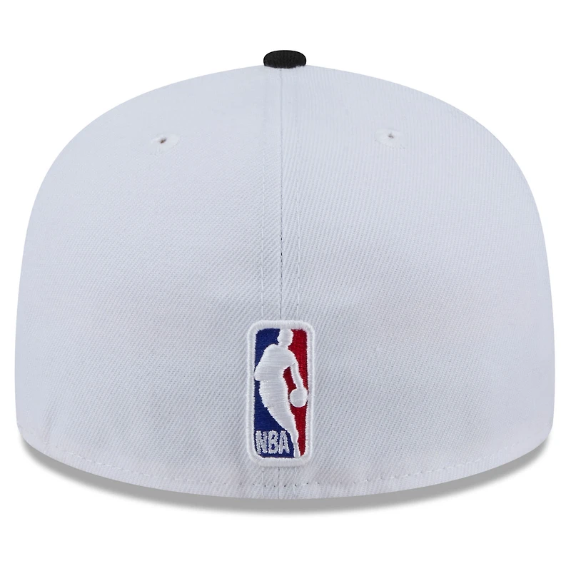 Men's New Era  White Atlanta Hawks 2024/25 City Edition 59FIFTY Fitted Hat