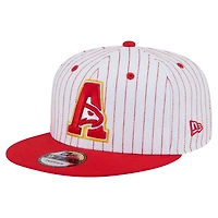 Men's New Era  White Atlanta Hawks Deceptor Pinstripe 9FIFTY Snapback Hat