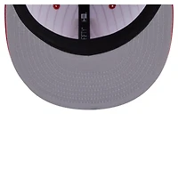Men's New Era  White Atlanta Hawks Deceptor Pinstripe 9FIFTY Snapback Hat