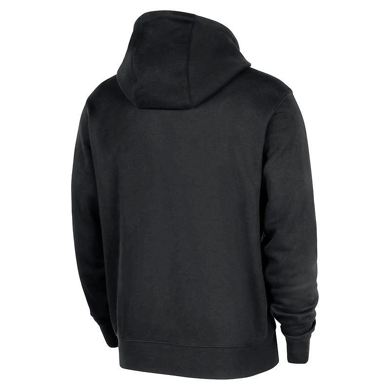 Men's Nike Black Atlanta Hawks 2025/26 Authentic Practice Club Pullover Hoodie