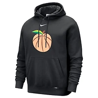 Sweat à capuche Nike Atlanta Hawks City Edition Essential Logo Remix noir pour homme