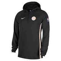 Men's Nike  Black Atlanta Hawks 2025/26 City Edition Remix Authentic On-Court Quarter-Zip Dri-FIT Hooded Jacket