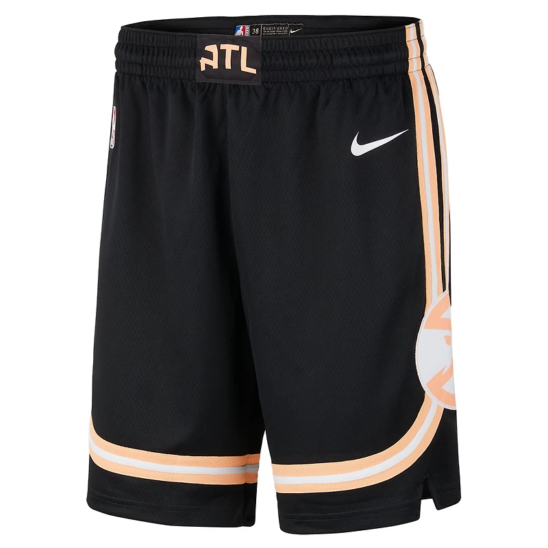 Short Nike Swingman Dri-FIT City Edition Remix noir Atlanta Hawks 2025/26 pour homme