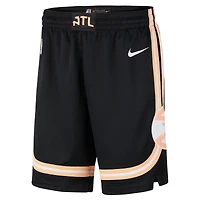 Short Nike Swingman Dri-FIT City Edition Remix noir Atlanta Hawks 2025/26 pour homme