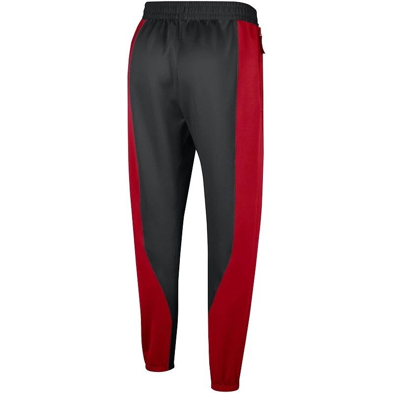 Pantalon Nike Rouge/Noir Atlanta Hawks 2023/24 Authentic Showtime pour Homme