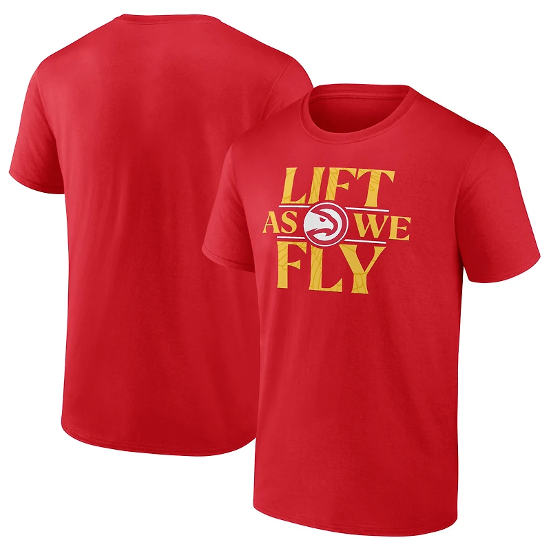 T-shirt rouge pour homme Atlanta Hawks Full Court Press