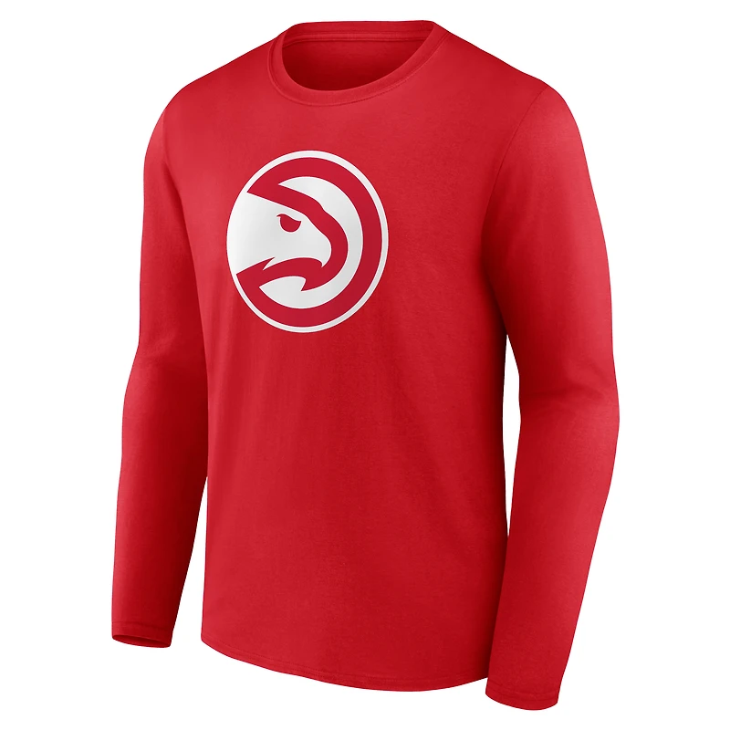 Men's Atlanta Hawks Primary Logo Long Sleeve T-Shirt