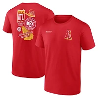 Men's  Red Atlanta Hawks Split Zone T-Shirt