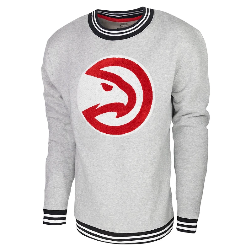 Sweat-shirt Stadium Essentials gris chiné pour hommes des Atlanta Hawks Club Level