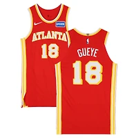 Mouhamed Gueye Atlanta Hawks Game-Used #18 Red Nike Jersey vs. Denver Nuggets on December 5, 2025 - Size 48+4