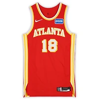 Mouhamed Gueye Atlanta Hawks Game-Used #18 Red Nike Jersey vs. Denver Nuggets on December 5, 2025 - Size 48+4